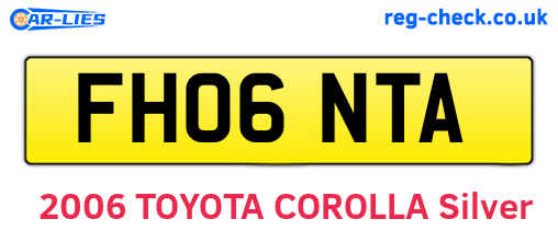 FH06NTA are the vehicle registration plates.