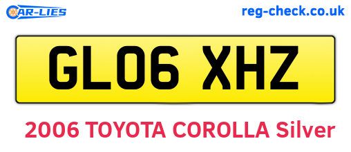 GL06XHZ are the vehicle registration plates.