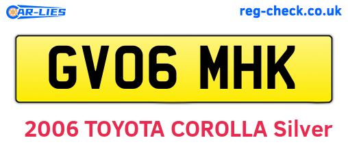 GV06MHK are the vehicle registration plates.