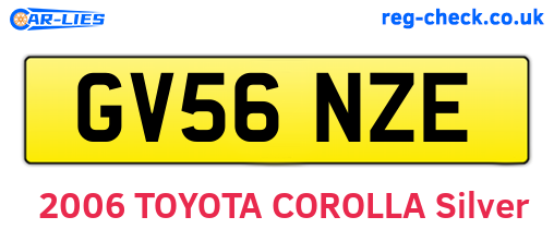 GV56NZE are the vehicle registration plates.