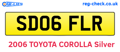 SD06FLR are the vehicle registration plates.