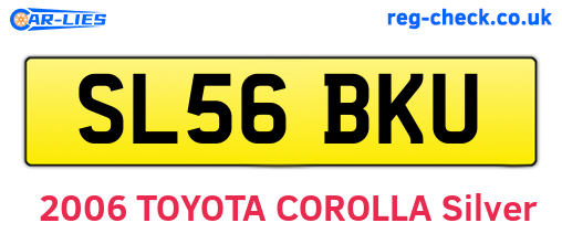SL56BKU are the vehicle registration plates.