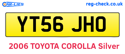 YT56JHO are the vehicle registration plates.