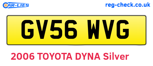 GV56WVG are the vehicle registration plates.