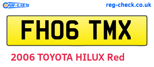 FH06TMX are the vehicle registration plates.