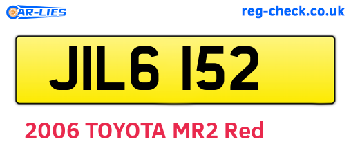JIL6152 are the vehicle registration plates.