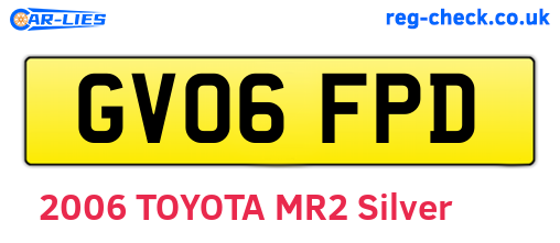 GV06FPD are the vehicle registration plates.