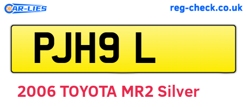 PJH9L are the vehicle registration plates.