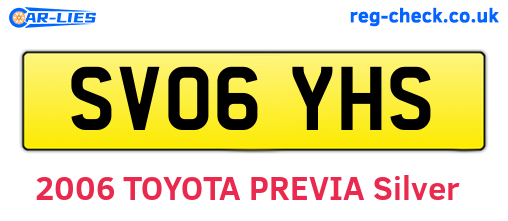 SV06YHS are the vehicle registration plates.