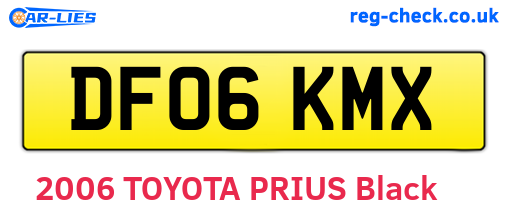 DF06KMX are the vehicle registration plates.