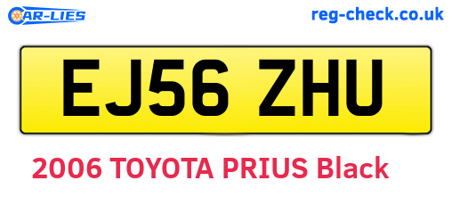 EJ56ZHU are the vehicle registration plates.