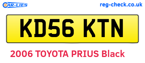 KD56KTN are the vehicle registration plates.