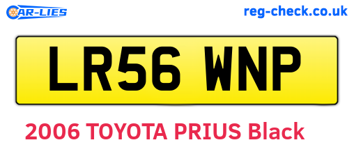 LR56WNP are the vehicle registration plates.