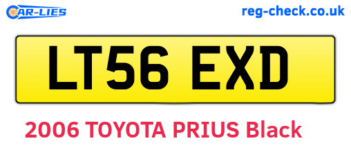 LT56EXD are the vehicle registration plates.