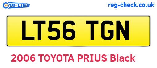 LT56TGN are the vehicle registration plates.