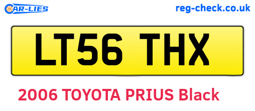 LT56THX are the vehicle registration plates.