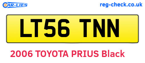 LT56TNN are the vehicle registration plates.