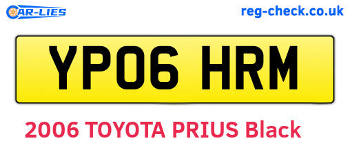 YP06HRM are the vehicle registration plates.