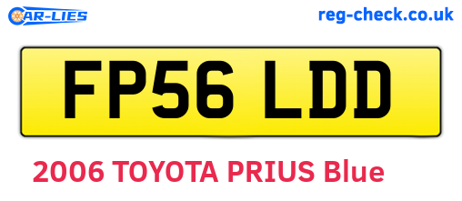 FP56LDD are the vehicle registration plates.