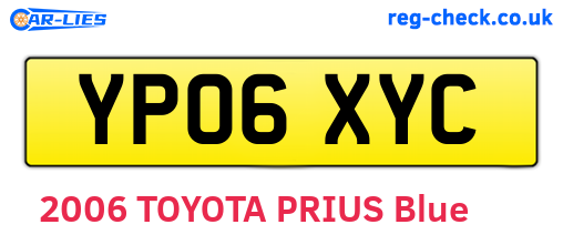 YP06XYC are the vehicle registration plates.