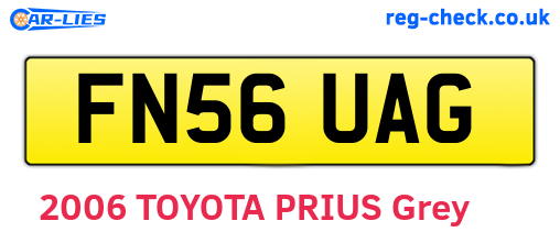 FN56UAG are the vehicle registration plates.
