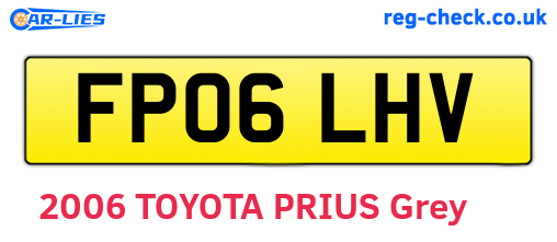 FP06LHV are the vehicle registration plates.