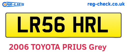 LR56HRL are the vehicle registration plates.