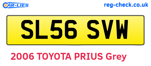 SL56SVW are the vehicle registration plates.