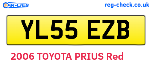 YL55EZB are the vehicle registration plates.