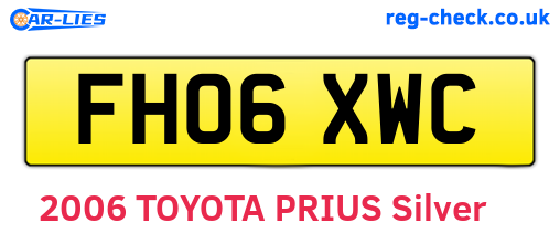 FH06XWC are the vehicle registration plates.
