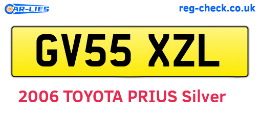 GV55XZL are the vehicle registration plates.