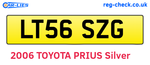LT56SZG are the vehicle registration plates.