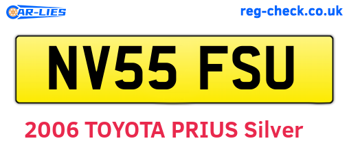 NV55FSU are the vehicle registration plates.