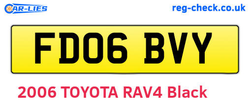 FD06BVY are the vehicle registration plates.