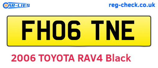 FH06TNE are the vehicle registration plates.