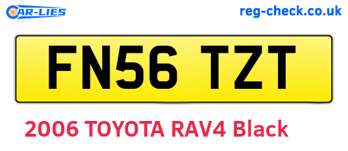 FN56TZT are the vehicle registration plates.