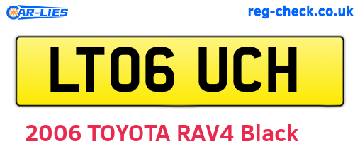 LT06UCH are the vehicle registration plates.