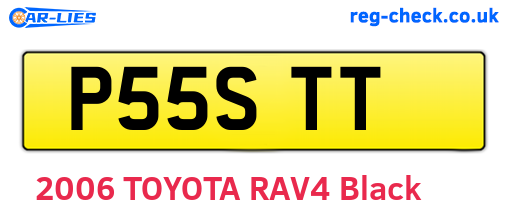 P55STT are the vehicle registration plates.