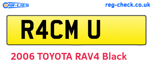 R4CMU are the vehicle registration plates.