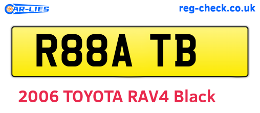 R88ATB are the vehicle registration plates.