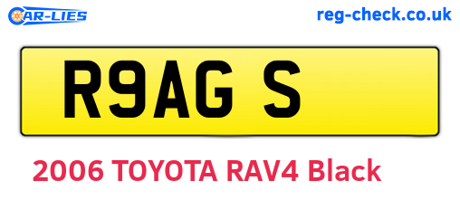 R9AGS are the vehicle registration plates.