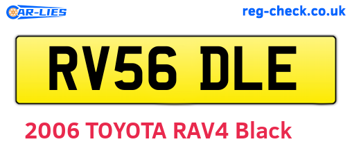 RV56DLE are the vehicle registration plates.