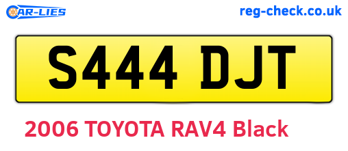 S444DJT are the vehicle registration plates.