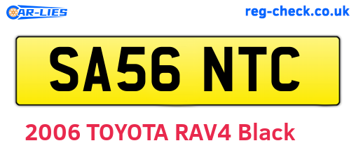 SA56NTC are the vehicle registration plates.