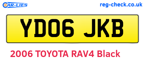 YD06JKB are the vehicle registration plates.