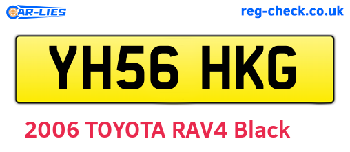 YH56HKG are the vehicle registration plates.