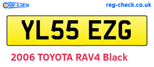 YL55EZG are the vehicle registration plates.