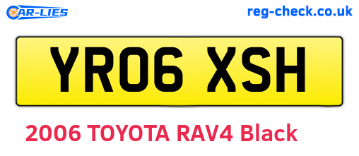 YR06XSH are the vehicle registration plates.