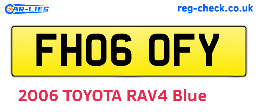 FH06OFY are the vehicle registration plates.