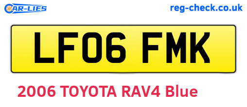LF06FMK are the vehicle registration plates.